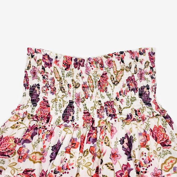 House of Harlow 1960 Floral Mini Skirt Pink Small Cotton Boho Girlcore Summer - Picture 5 of 12